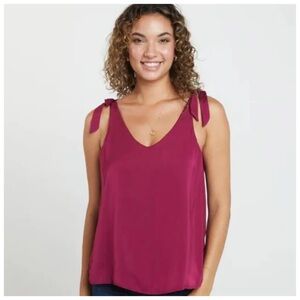 SheBird Teal Satin Bra Tank Top Size 4 Summer Spring Vacation Resortwear